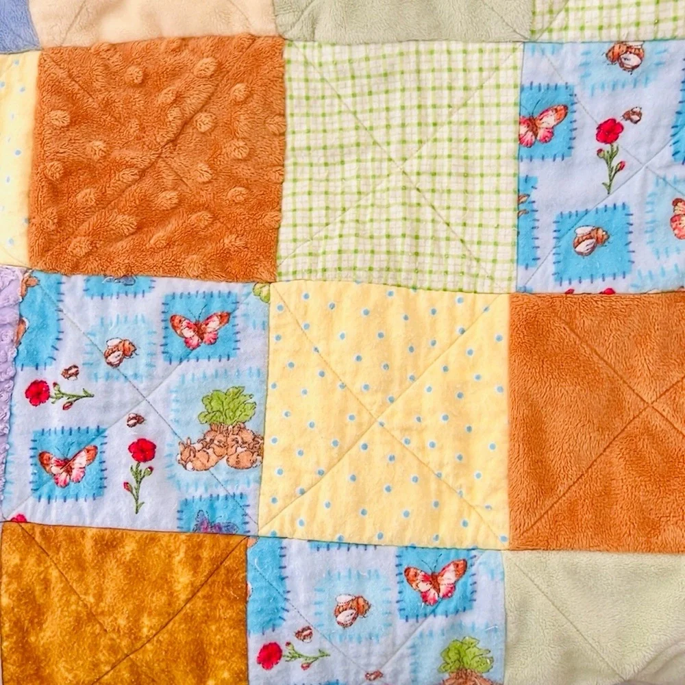 Handmade Child’s Rag Quilt / So So Cute / Unisex - Picture 12 of 16